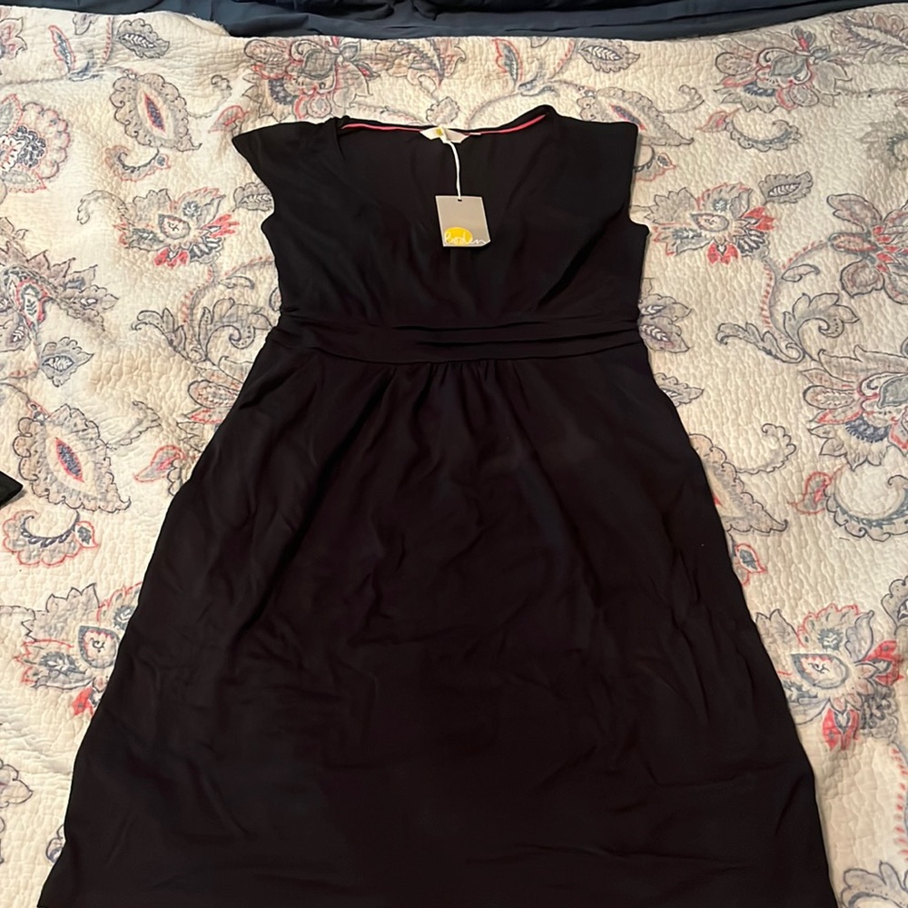 NWT Black Boden Dress with Pockets